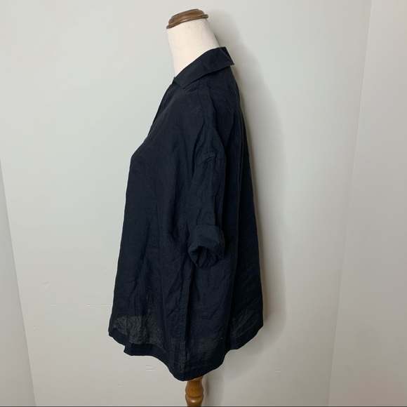 Country Road Tops Country Road Black Linen Top Poshmark